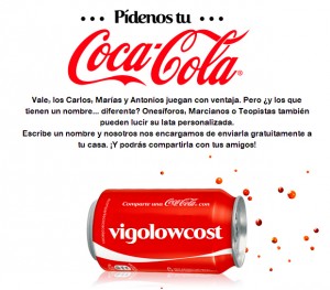 coca cola con tu nombre